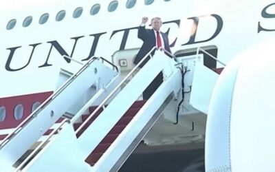 WATCH: Trump Boards First Flight on New Air Force One En Route to North Dakota, Tells Reporters It’s “the Greatest Commercial Plane Ever Built”
