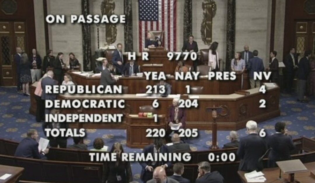 JUST IN: House Passes Continuing Resolution to Fund Government Until December 4