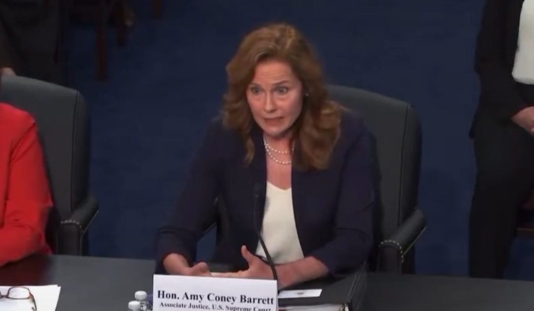 Amy Coney Barrett Details Chilling Threats Her Family Has Faced by Crazed Leftists Following Roe v. Wade Leak (VIDEO)