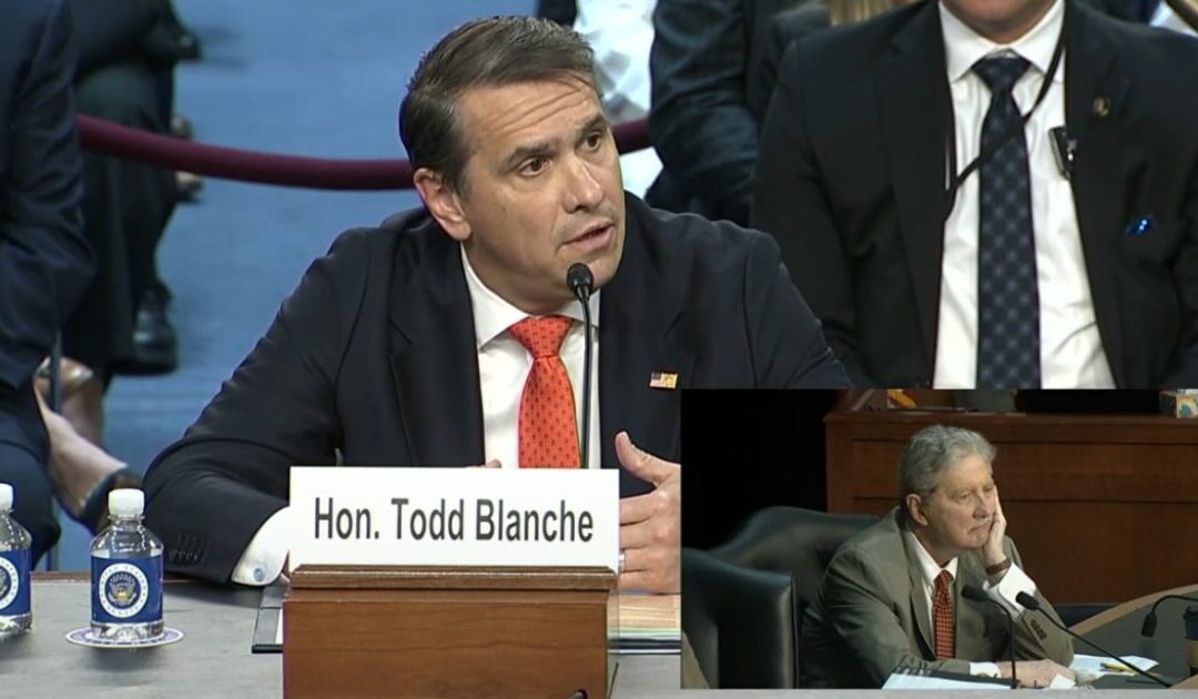 WATCH LIVE: Attorney General Nominee Todd Blanche Confirmation Hearing