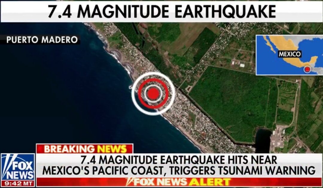 Powerful Magnitude 7.4 Earthquake Strikes Off Coast of Mexico, Guatemala Border – Tsunami Warning (VIDEO)