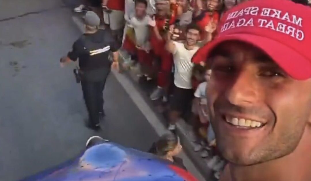 Spain’s World Cup Hero Wears ‘Make Spain Great Again’ Hat During Victory Celebration (VIDEO)