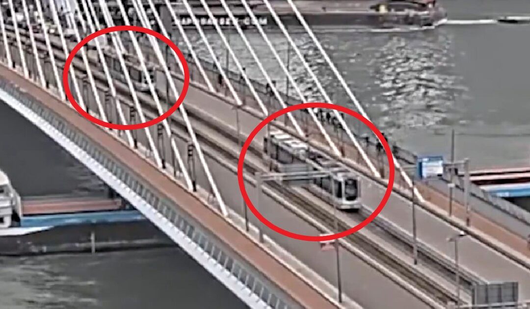 WATCH: Tram Collision in Erasmus Bridge in the Netherlands’ Port of Rotterdam Leaves 15 Injured