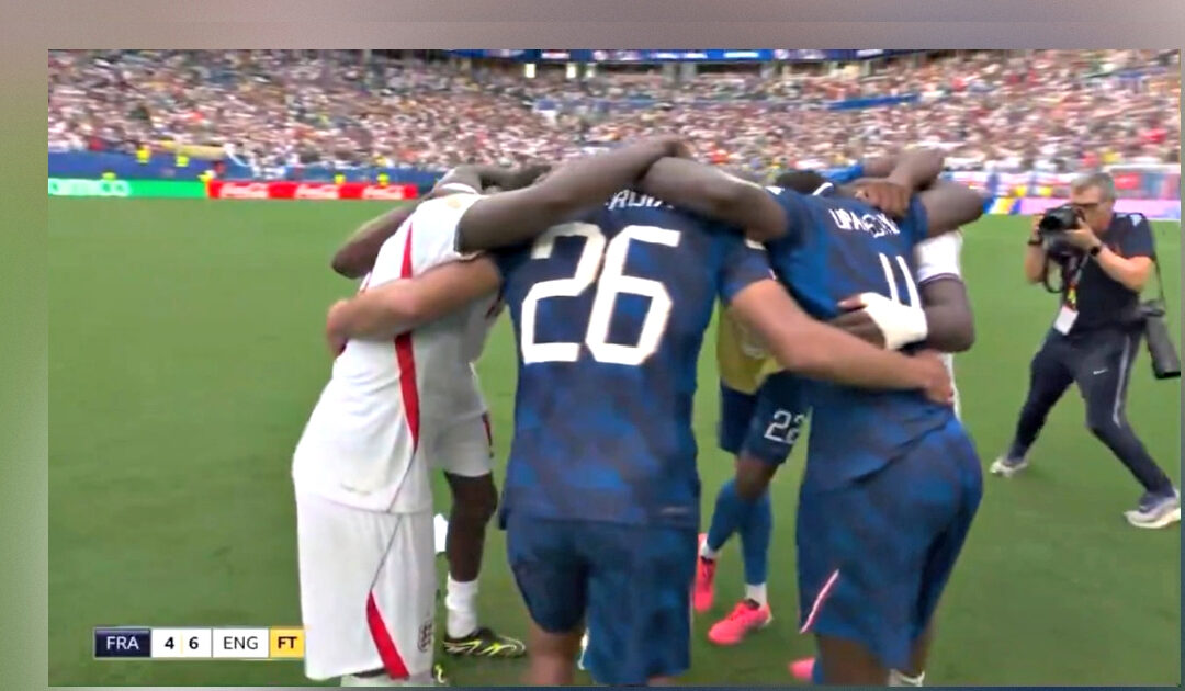 CUP OF FAITH: Wonderful Moment Sees English and French Players Praying Together in a Circle After 10-Goal Third-Place Playoff Thriller