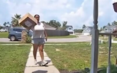 GOING VIRAL: Delivery Driver Carelessly Hurls Amazon Package Onto Porch (VIDEO)