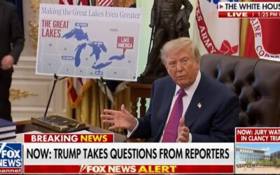 President Trump Signs Executive Order Renaming Lake Ontario to “Lake America” – And Explains Why (VIDEO)