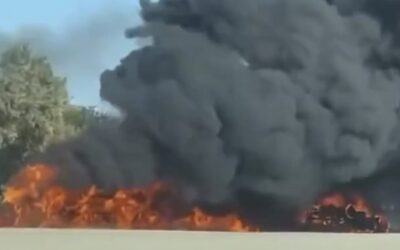 Massive Fireball Erupts on California Highway After Gas Tanker Carrying 8,600 Gallons Crashes and Explodes (VIDEO)