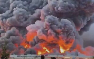 Ukraine Launches Massive Drone Barrage Deep Into Russia, Killing Six and Destroying Huge Retail Warehouse (VIDEO)
