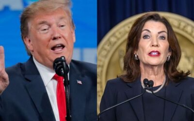 Trump Says Hochul ‘Doesn’t Care About New York’ and is ‘For Canada’ After She Declares New York Will Not Recognize Lake America Rename