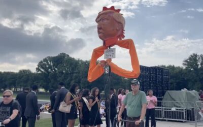 TDS ERUPTS at 63rd Anniversary of MLK March — Protester Admits She Knows NO ONE Facing Voter Suppression, Complains About Weak Turnout — Trump “Inmate 8647” Statue Paraded Through DC