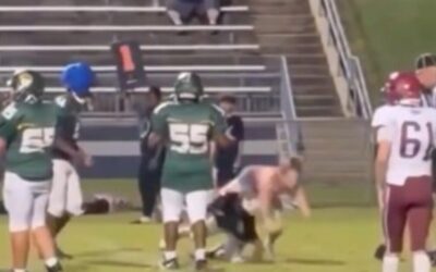 Tennessee Teen Girl Storms Football field and Lands Clean Tackle on Middle-School Player – Later Reveals the Reason for Her Action as She’s Charged with Assault (VIDEO)
