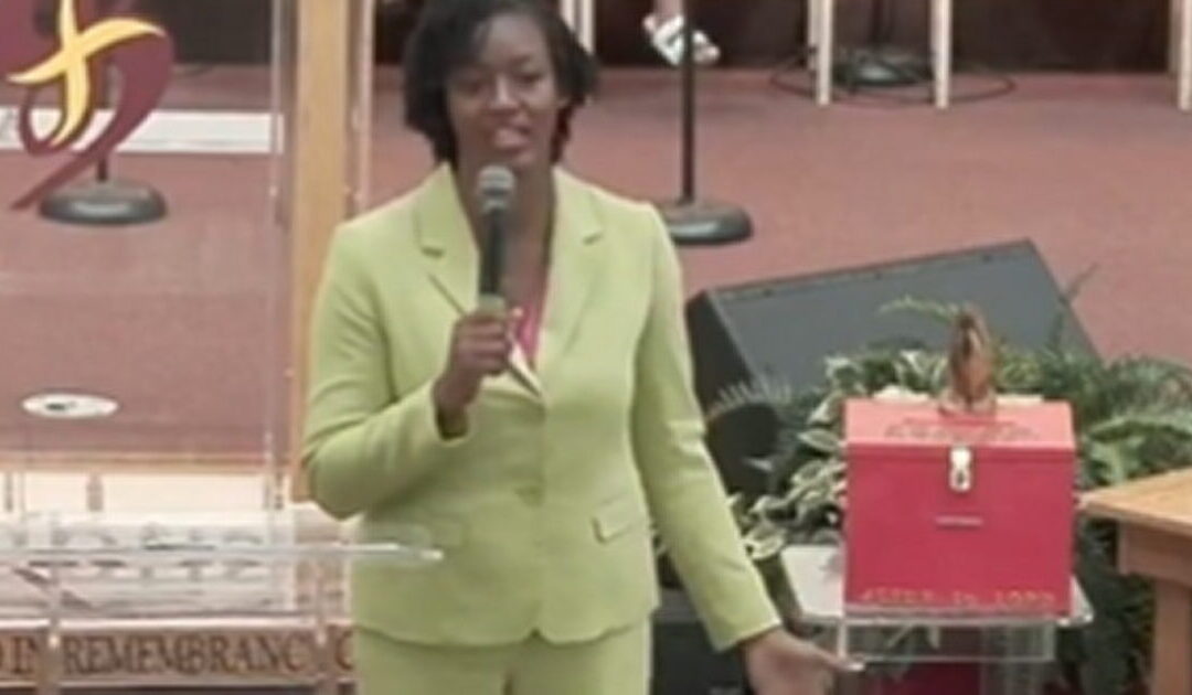 Democrat DSA Candidate Angie Nixon Quotes Communist Cop-Killer Assata Shakur While Campaigning in Church (VIDEO)
