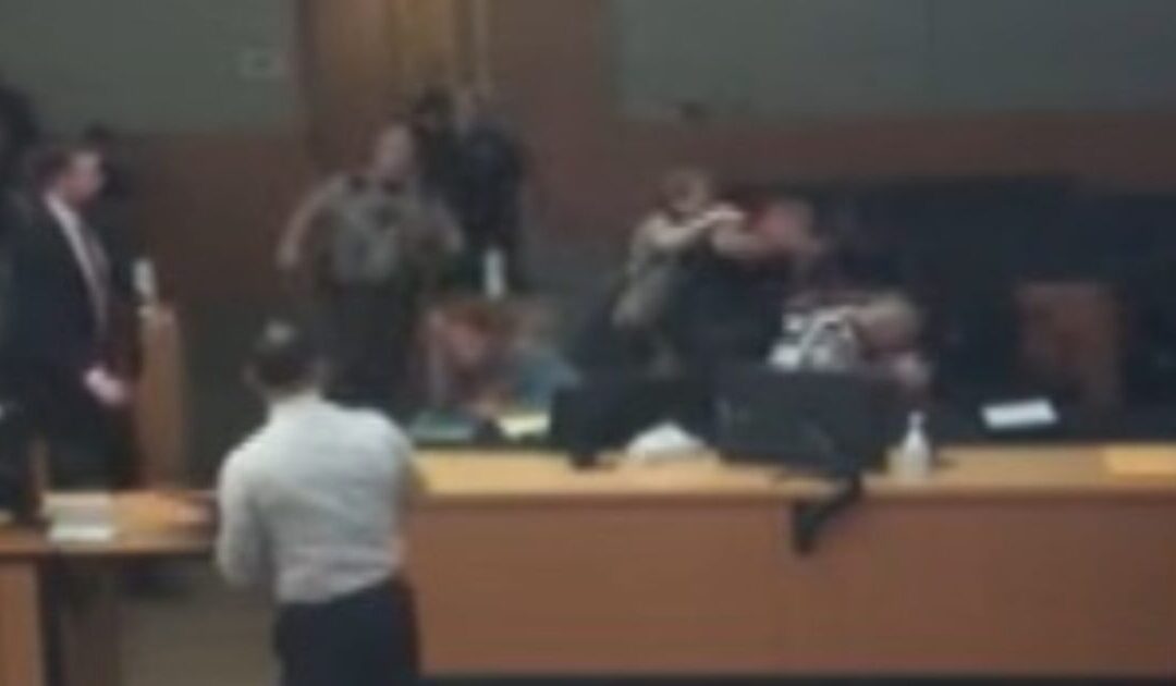 Father-in-Law of Murdered Army Veteran Viciously Attacks the Killer in Court After Allegedly Seeing Perp’s Sick Reaction to His Victim Impact Statement (VIDEO)
