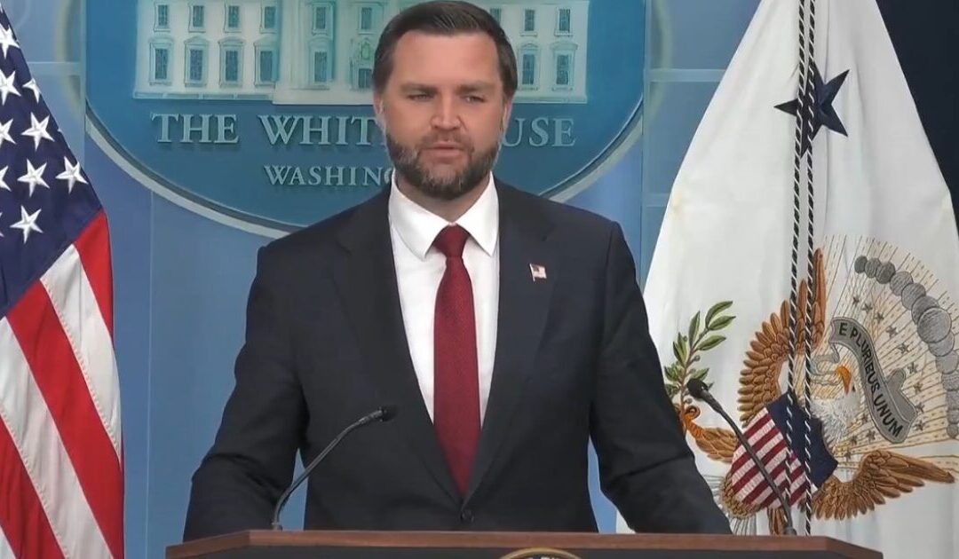 Vance Zings Joe Biden as He Takes Over Press Briefing (VIDEO)