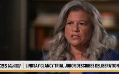 Clancy Juror Continues Her Media Tour, Says the Quiet Part Out Loud About Mostly Female Lindsay Clancy Jury (VIDEO)