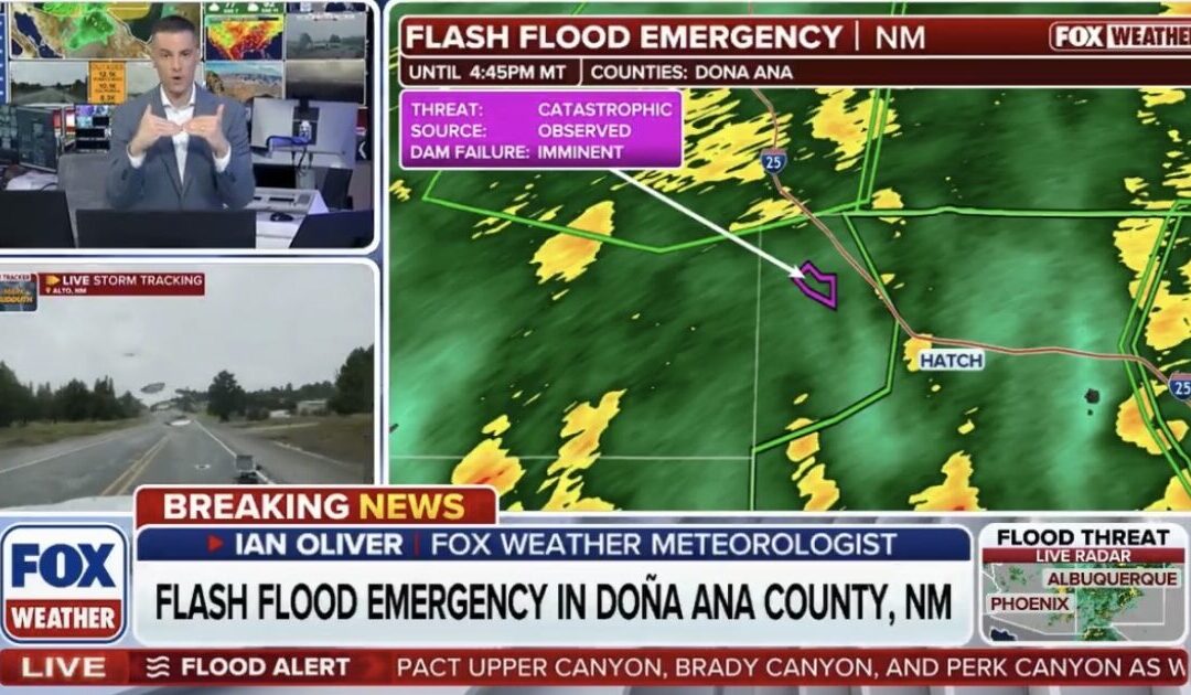 DEVELOPING: Flash Flood Emergency Issued in New Mexico Over “Imminent Failure” of Major Dam – “SEEK HIGHER GROUND NOW”
