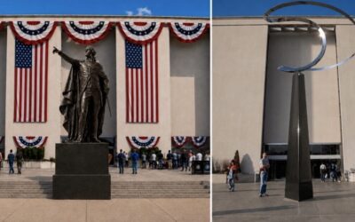 Trump Tells Smithsonian to Tear Down “Strange Modernist” Infinity Sculpture and Install “Colossus Statue” of George Washington at National Museum of American History