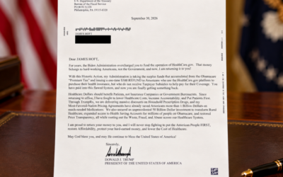I Received an Amazing Letter from President Trump on Monday… Here Is What He Said