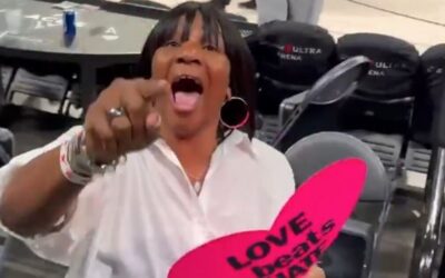 WNBA Clown Show Is Over: Caitlin Clark Bloodied, No Call – Refs Give Game to Aces – Aja Wilson’s Mom Carries “Love Beats Hate” Sign and Loses Her Sh*t When Someone Asks What It Means – And Half Their Fans Just Checked Out til Next Year