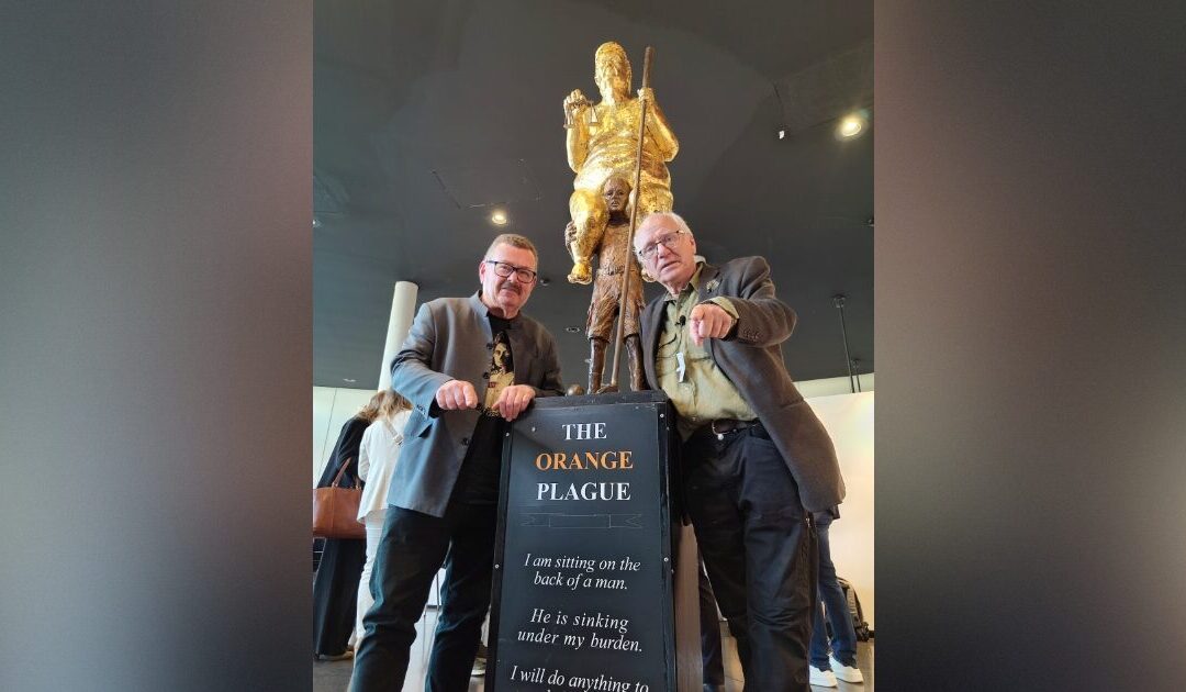 VILE: European Parliament Lets Far-Left MEP Plant a Naked, Gold-Leaf Trump Statue in Its Halls — Dubbed the “Orange Plague”