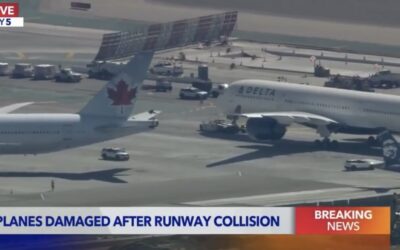 DEVELOPING: Delta Air Lines Plane and Air Canada Plane Collide on Tarmac at LAX (VIDEO)