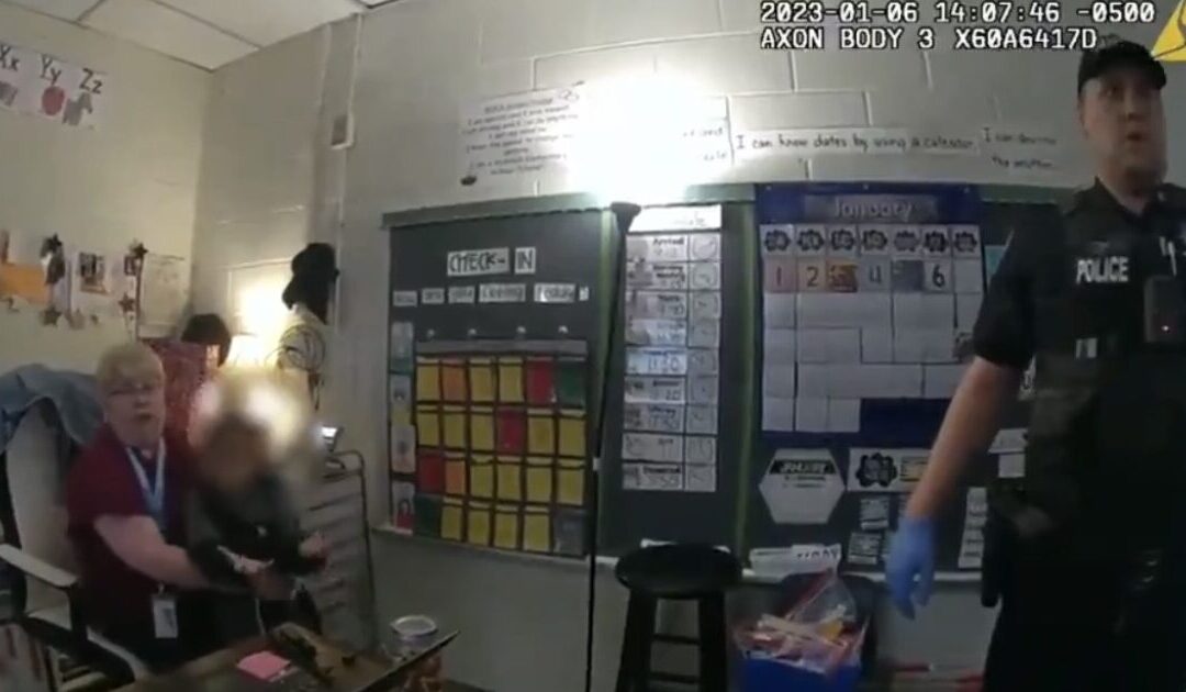 “F*ck You, B*tch!” – Newly Unsealed Police Bodycam Footage Shows 6-Year-Old Cursing Out Cops After Shooting His Teacher at Virginia Elementary School (VIDEO)