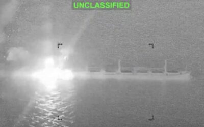 US Fighter Jet Disables Cargo Vessel Attempting to Violate Naval Blockade (VIDEO)