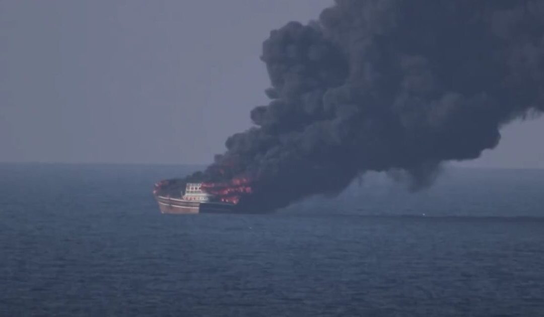 US Military Forces Destroy Iran-Affiliated Ship Targeting US Navy Ships in Gulf of Oman (VIDEO)
