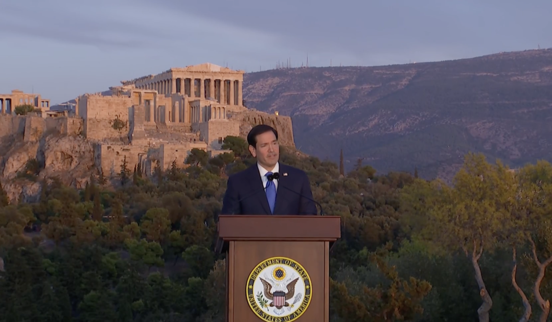 Secretary of State Marco Rubio Gives Passionate Speech in Greece Rejecting Globalism and Urging a Fight Against ‘Decline of the West’ (Video)