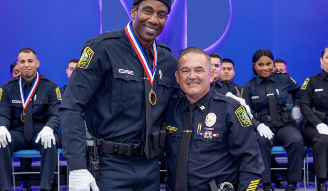 Former Knicks Star Trades Basketball for Badge- Graduates from Florida Police Academy