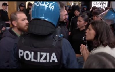 WATCH: Liberal Italian Woman Confronts Police for Being Too Rough with Third-World Migrant Rioters — Seconds Later, an Explosive Device Goes Off