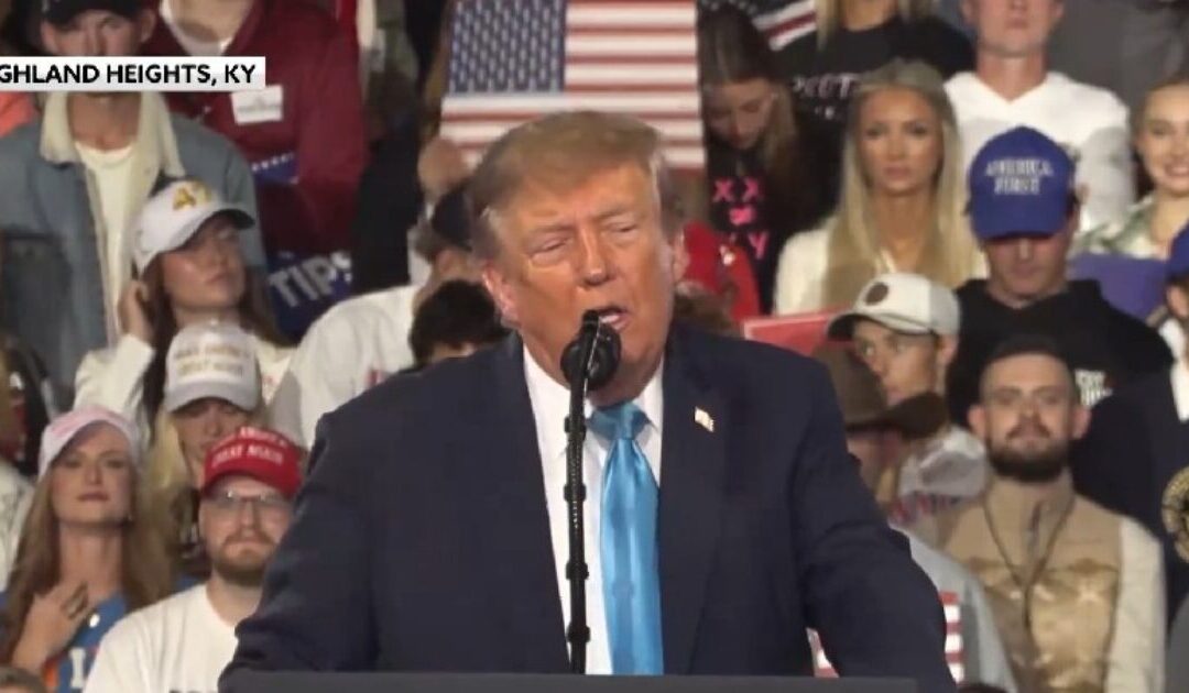 President Trump Mocks Heckler at Kentucky Rally – “Take Him Back Home to Mom” (VIDEO)