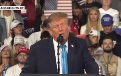 President Trump Mocks Heckler at Kentucky Rally – “Take Him Back Home to Mom” (VIDEO)