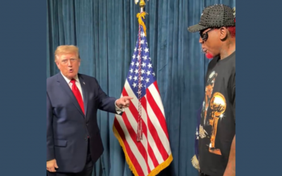 Trump Appears With Dennis Rodman at Texas Rally Stop as Trump Reportedly Plans Reunion with Kim Jong Un