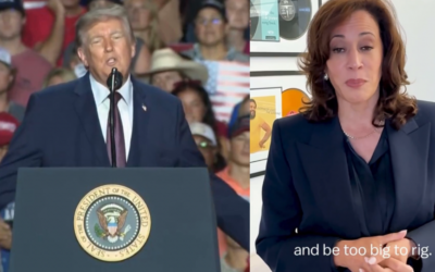 WATCH: Trump Slams Plagiarist Kamala Harris for Stealing “Too Big to Rig” Catchphrase – “They Steal So Much… Too Big to Rig is Our Term”